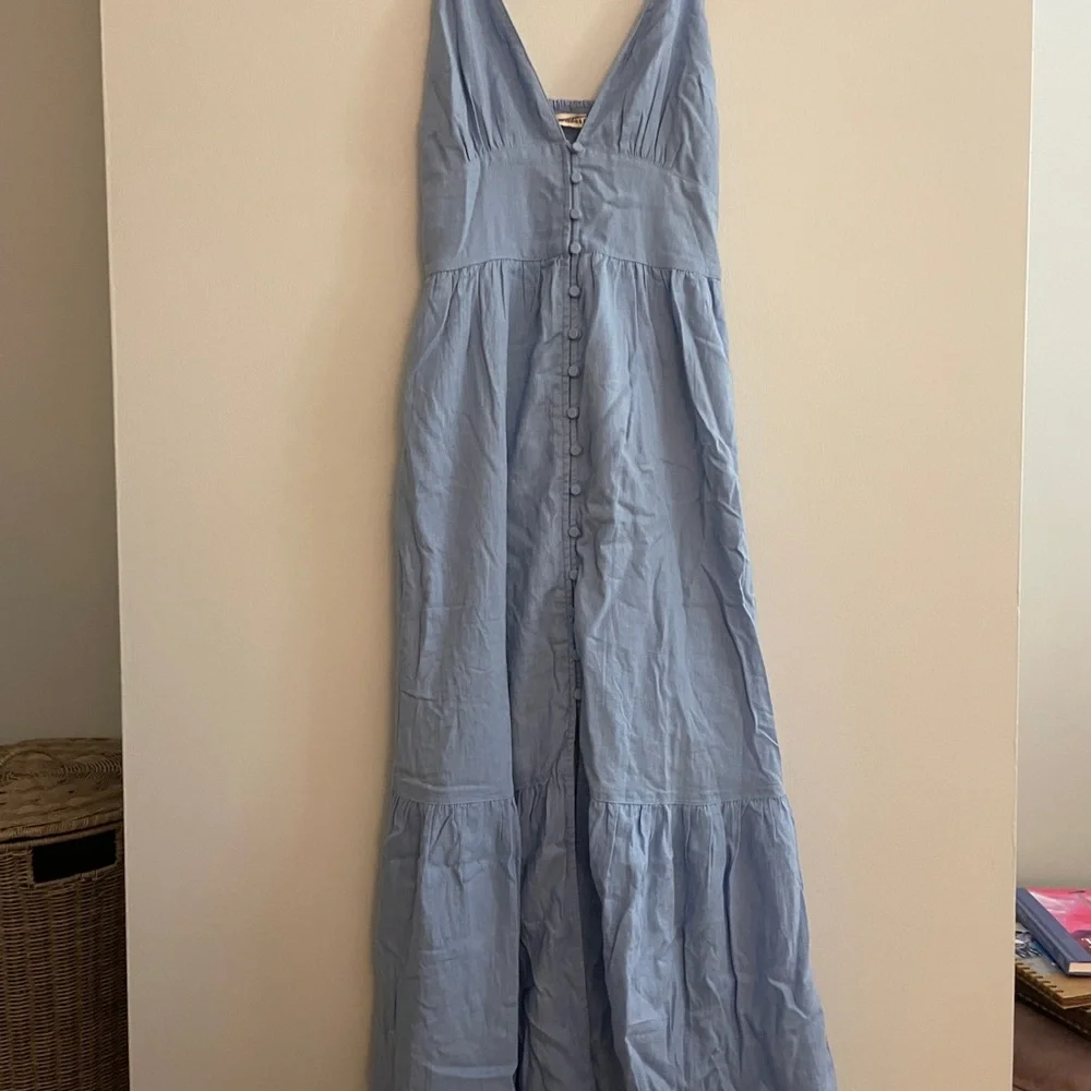 Abercrombie & Fitch Light Blue Maxi Dress